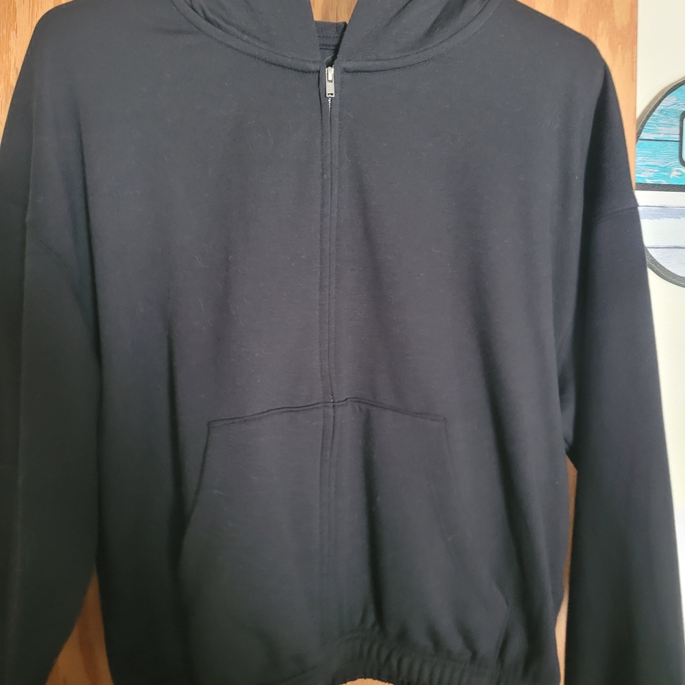 SO Women's Black Zip-Up Hoodie